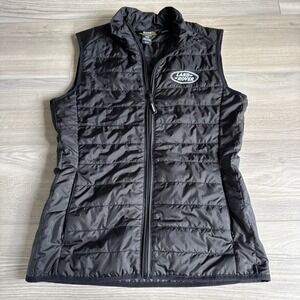 Land Rover Women's Core 365 Puffer Vest Packable Black Sz XS‎ embroidered